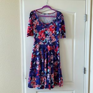 Excellent condition lularoe Nicole dress